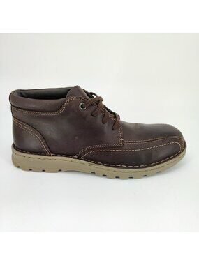 Clarks Mens’ Remsen Hi Brown Leather Boots Clarks | Shoes | Clarks Mens Remsen Hi Brown Leather Boots  main image 3